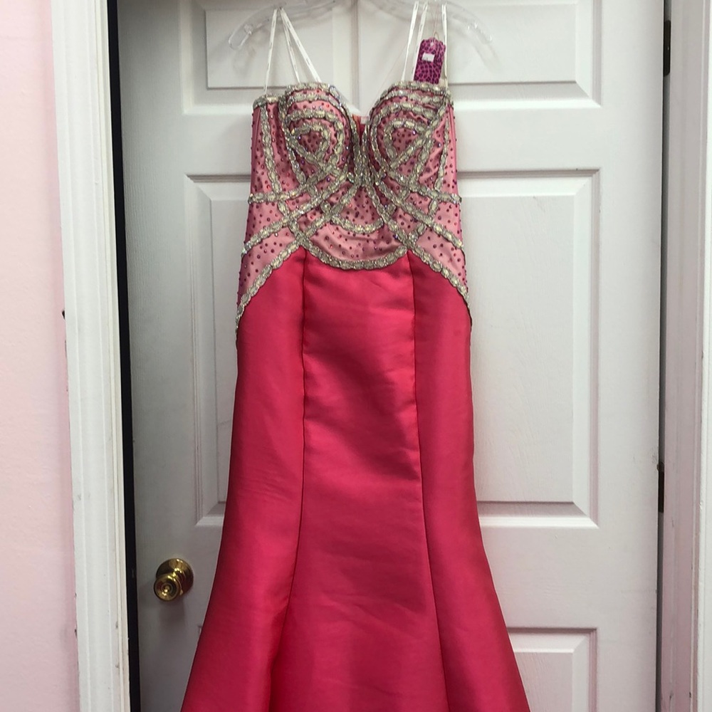 NWT PINK SATIN DRESS
